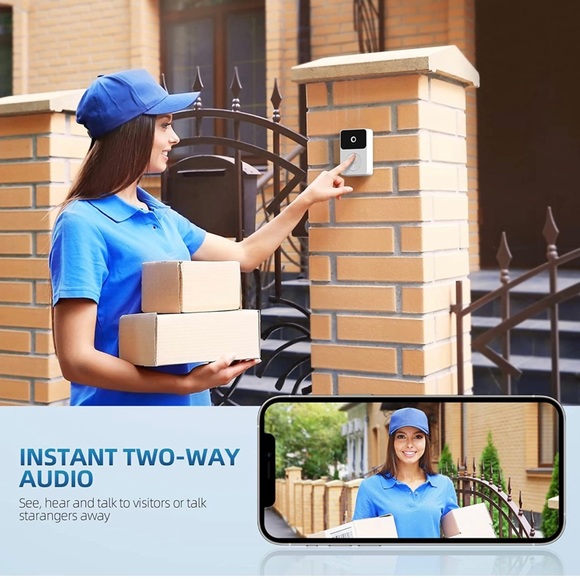 Wireless Video Doorbell Camera Anti-Theft Night Vision 2.4Ghz WiFi Only - Picture 2 of 11